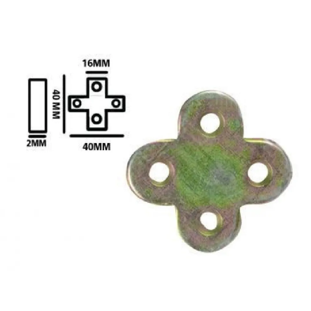 SET 4PZ LASTRINA LASTRINE AD ANGOLO FORMA X 40X16X2MM CON VITI PER MOBILI 91231
