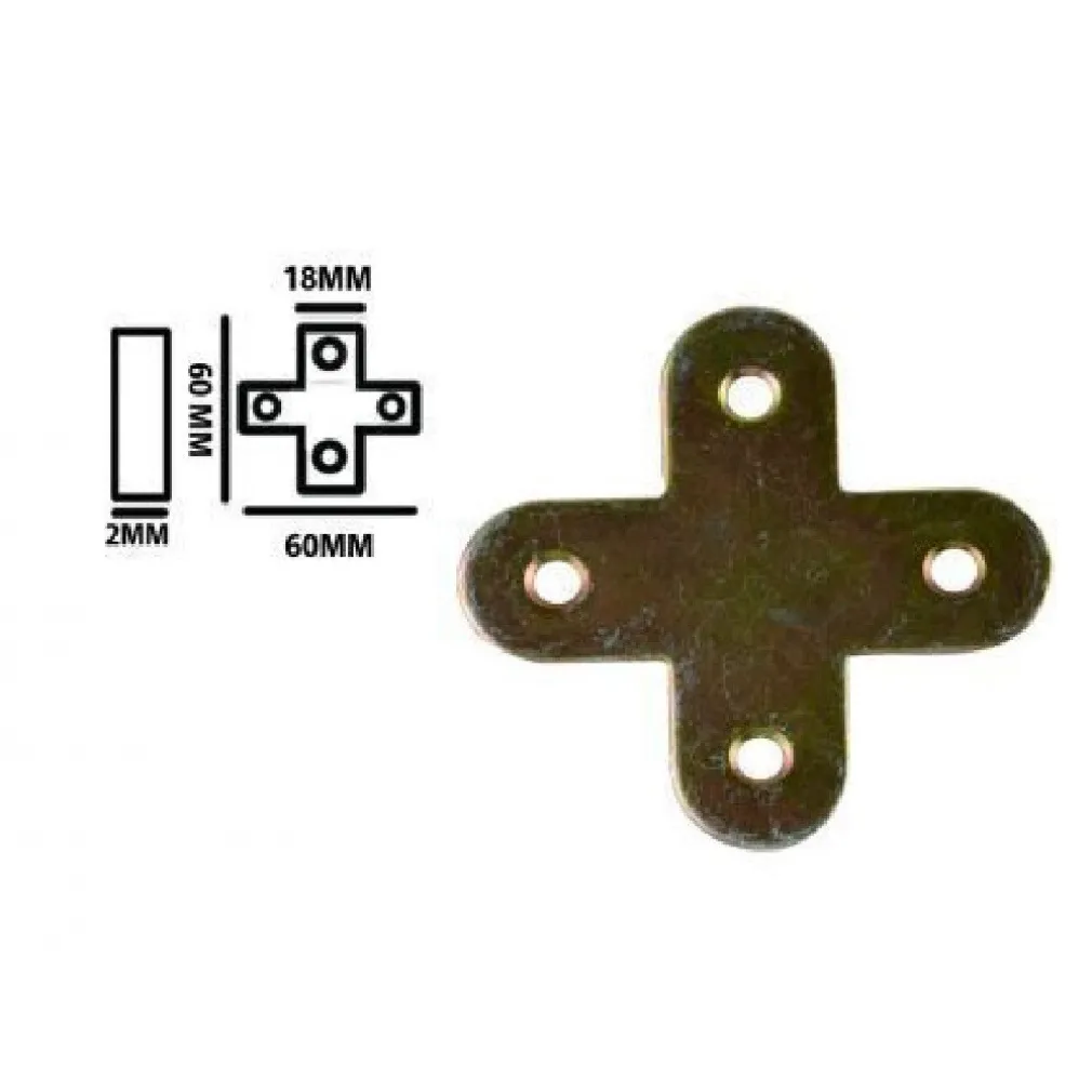 SET 4PZ LASTRINA LASTRINE AD ANGOLO FORMA X 60X18X2MM CON VITI PER MOBILI 91232