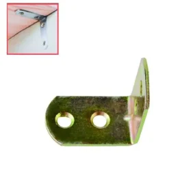 SET 4PZ LASTRINA LASTRINE AD ANGOLO FORMA L 30X18X2MM CON VITI PER MOBILI 91216