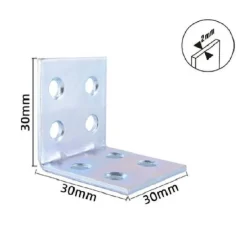 SET 4PZ LASTRINE LASTRINA AD ANGOLO ANGOLARE 30X30X30X2MM CON VITI MOBILI 57119