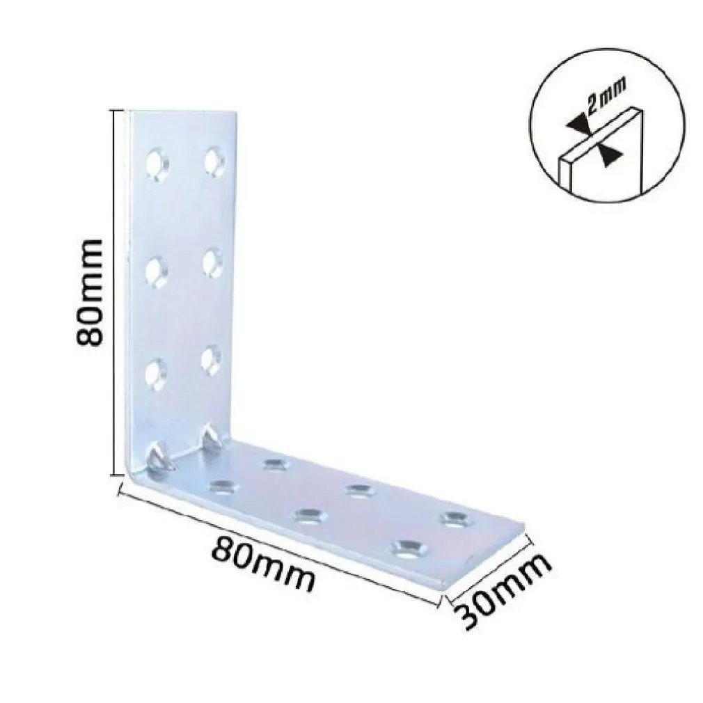 SET 4PZ LASTRINE LASTRINA AD ANGOLO ANGOLARE 80X80X30X2 MM CON VITI MOBILI 57125