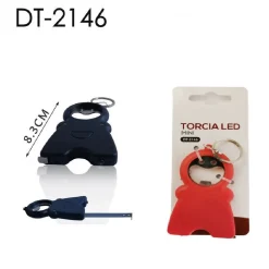 SET 3PZ MINI TORCIA LED PORTACHIAVI OMINO TASCABILE APRIBOTTIGLIA METRO DT-2146