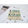 SET 20PZ MOLLETTINE CACTUS DI LEGNO MOLLETE CLIP CORDA JUTA DECORAZIONE APPENDERE FOTO