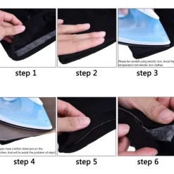 SET 3PZ NASTRO TERMOADESIVO NASTRI DI TESSUTO STOFFA 2CM LUNGHEZZA 8MT ADESIONE CON FERRO STIRO