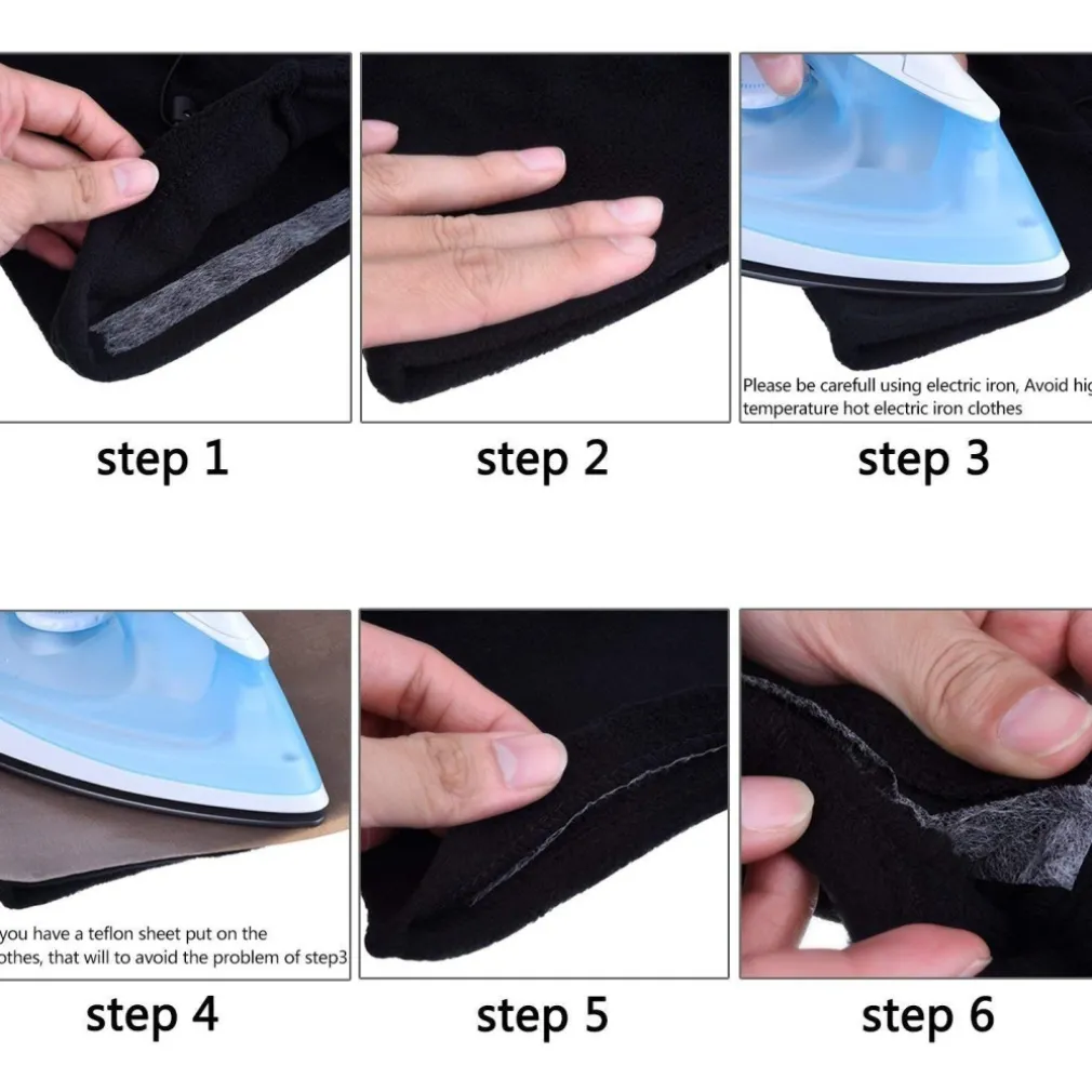 SET 3PZ NASTRO TERMOADESIVO NASTRI DI TESSUTO STOFFA 2CM LUNGHEZZA 8MT ADESIONE CON FERRO STIRO