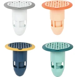 SET 5PZ NUCLEO SCARICO A PAVIMENTO ANTIODORE SILICONE PER BAGNO CUCINA LAVATRICE