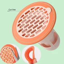 SET 5PZ NUCLEO SCARICO A PAVIMENTO ANTIODORE SILICONE PER BAGNO CUCINA LAVATRICE