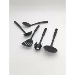 SET 11PZ PADELLE IN PIETRA LAVICA ANTIADERENTE COPERCHIO MESTOLI AD INDUZIONE GAS