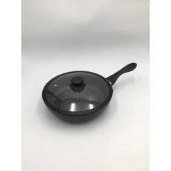 SET 11PZ PADELLE IN PIETRA LAVICA ANTIADERENTE COPERCHIO MESTOLI AD INDUZIONE GAS