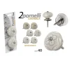 SET 2PZ POMELLI IN CERAMICA MOBILI MULTIUSO POMELLO 40MM DECORI ASSORTITI 843044