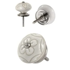 SET 2PZ POMELLI IN CERAMICA MOBILI MULTIUSO POMELLO 40MM DECORI ASSORTITI 843044