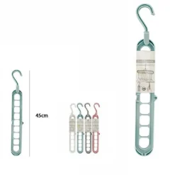 SET 2PZ PORTA GRUCCE APPENDIABITI SALVASPAZIO ORGANIZER ARMADIO APPENDINI GANCIO