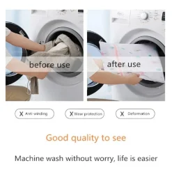 SET 2PZ SACCHETTO LAVAGGIO RETE CON CERNIERA BIANCHERIA 30X40CM A FANTASIA 58127