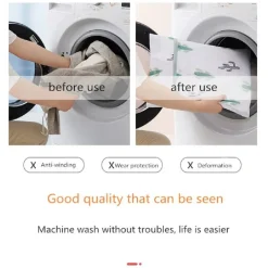 SET 2PZ SACCHETTO LAVAGGIO RETE CON CERNIERA BIANCHERIA 30X40CM A FANTASIA 58127