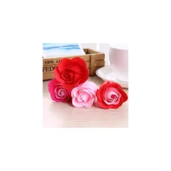 SET 4PZ SAPONE SAPONETTE PETALI ROSE FIORI PROFUMATE NOZZE BOMBONIERA BAGNO CASA
