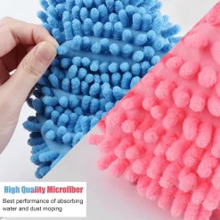 SET 2PZ SCARPE PER MOCIO CALZINI RIUTILIZZABILI IN MICROFIBRA PER PULIZIA CASA PAVIMENTO