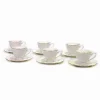 SET 12PZ SERVIZIO DA TÈ O CAFFÈ CON 6 PIATTINI + 6 TAZZE ASSORTITI IN PORCELLANA