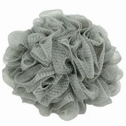 SET 2PZ SPUGNA RETE SPUGNETTA DOCCIA BAGNO ESFOLIAZIONE PELLE CORPO GRIGIA 79581