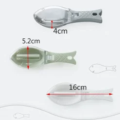 SET 3PZ SQUAMATORE PESCI RASCHIETTO PLASTICA SQUAME PESCE CASA CUCINA RISTORANTE