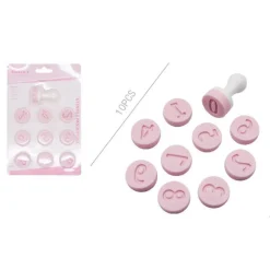 SET 10PZ STAMPINI STAMPI FORMA NUMERI PER DOLCI PASTA BISCOTTI PASTICCERIA 99023