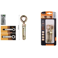 SET 2PZ TASSELLI METALLICI OCCHIELLO BULLONI M10X110MM ACCESSORI MINUTERIA 91050