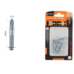 SET 5PZ TASSELLI METALLICI ESPANDIBILI VITI A ESPANSIONE STILE I 4 X 21 MM 92847