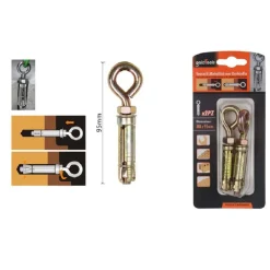 SET 2PZ TASSELLI METALLICI OCCHIELLO BULLONI M8X95 MM ACCESSORI MINUTERIA 91049