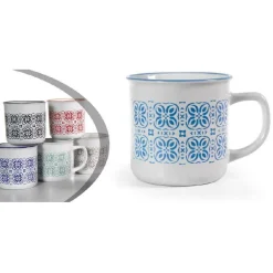 SET 6PZ TAZZA TAZZINA CAFFÈ 130ML ORGANZA AMERICANO LUNGO ITALIANO 783760 COL. ASS.