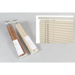 SET 2PZ TENDA VENEZIANA 60X140CM IN PVC CON ASTA CASA PARASOLE IN 2 COLORI 011683