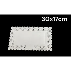 SET 2PZ VASSOIO TRAMA TRINATO BIANCO 30X17CM RETTANGOLARE PIATTO SOTTO DOLCI TRASPORTO