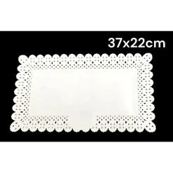 SET 2PZ VASSOIO TRAMA TRINATO BIANCO 37X22CM RETTANGOLARE PIATTO SOTTO DOLCI TRASPORTO