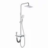 SET SALISCENDI COLONNA DOCCIA BAGNO SOFFIONE DOCCETTA BIDET RUBINETTO CROMATO 87341
