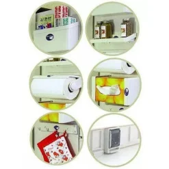 SET SCAFFALI A COMBINAZIONE MAGNETICA 5IN1 MAGNETE FRIGORIFERO MULTIFUNZIONALE