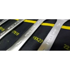 SET SERIE DA 8 PEZZI CHIAVI FISSE 8-24 MM A FORCHETTA DOPPIE CROME VANADIUM