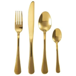 SET SERVIZIO DI POSATE 24 PEZZI IN ACCIAIO INOX DA TAVOLA ELEGANTI PER 6 PERSONE