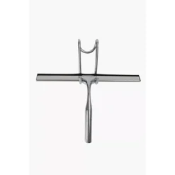 SET TERGIVETRO PER DOCCIA CON GANCIO MURO ADESIVO DOPPIO APPENDINO PORTA BOX CROMO 87834