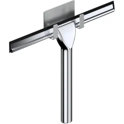 SET TERGIVETRO PER DOCCIA CON GANCIO MURO ADESIVO DOPPIO APPENDINO PORTA BOX CROMO 87834