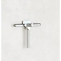 SET TERGIVETRO PER DOCCIA CON GANCIO MURO ADESIVO DOPPIO APPENDINO PORTA BOX CROMO 87834