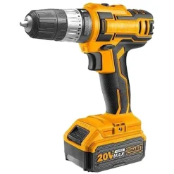 SET TRAPANO AVVITATORE + SMERIGLIATRICE 2 BATTERIE 20A CON BORSA CARICABATTERIE