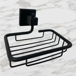 SET ULTRA MODERNO NERO 6PZ BAGNO PORTA ASCIUGAMANO ROTOLO BICCHIERE SPAZZOLINI 87261