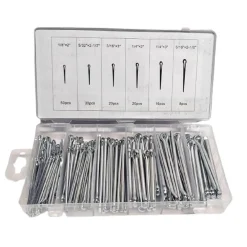 SET UNIVERSALE ASSORTIMENTO COPPIGLIE 144 PEZZI PERNI FERMI DI SICUREZZA