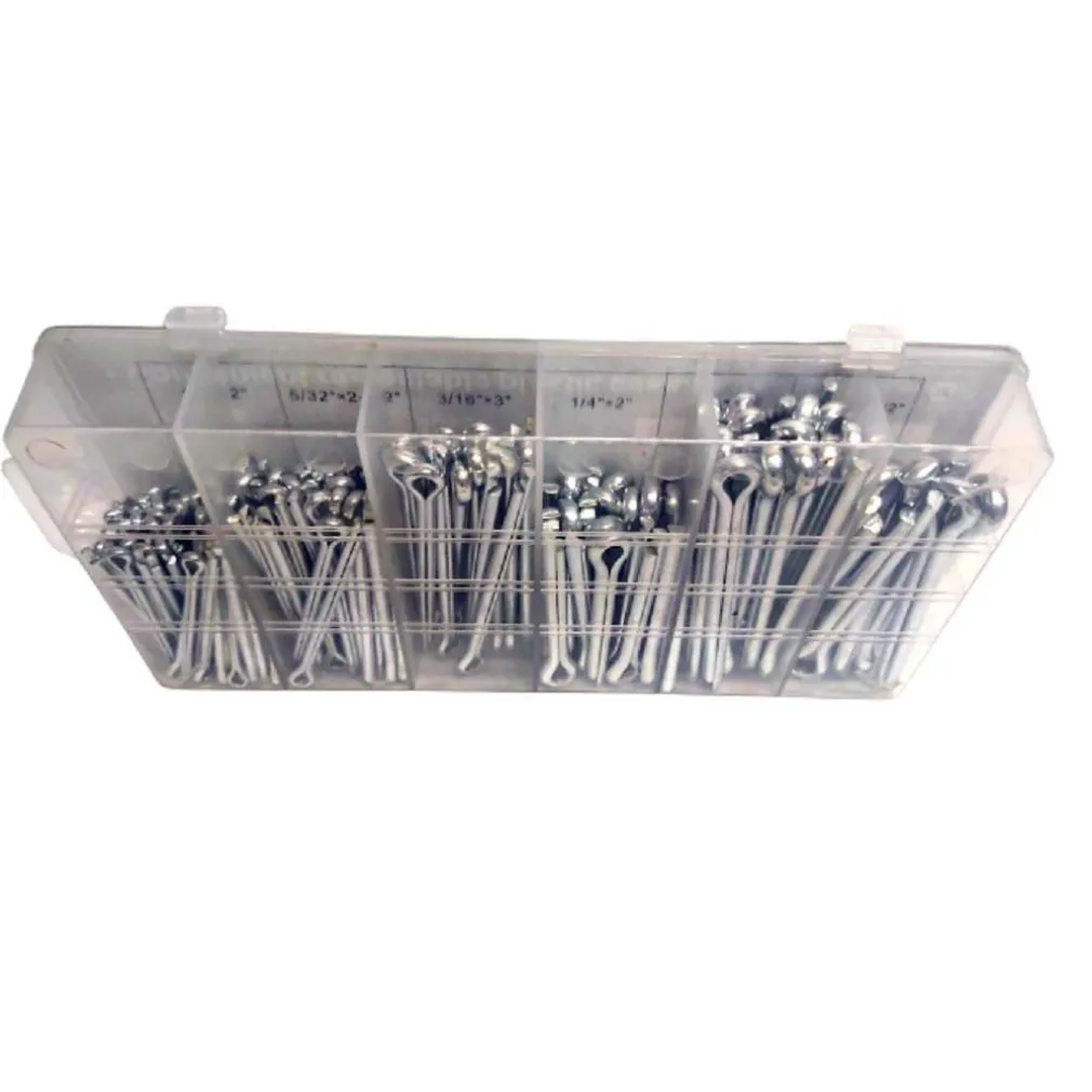 SET UNIVERSALE ASSORTIMENTO COPPIGLIE 144 PEZZI PERNI FERMI DI SICUREZZA