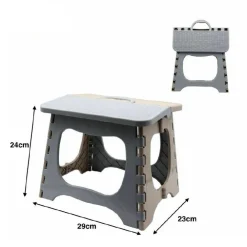 SGABELLO SEDIA PLASTICA COLORATO RICHIUDIBILE PIEGHEVOLE CAMPEGGIO 29X24X23CM