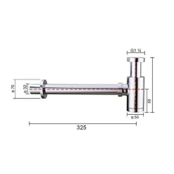 SIFONE A BOTTIGLIA LAVANDINO SCARICO 1