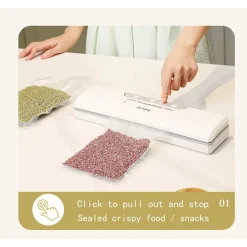 SIGILLATRICE MACCHINA PER SOTTOVUOTO AUTOMATICA PER CONSERVAZIONE ALIMENTI ACCESSORI CUCINA
