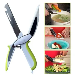 SMART CUTTER 6 IN 1 FORBICI COLTELLO E TAGLIERE DA CUCINA AFFETTA VERDURE CARNE