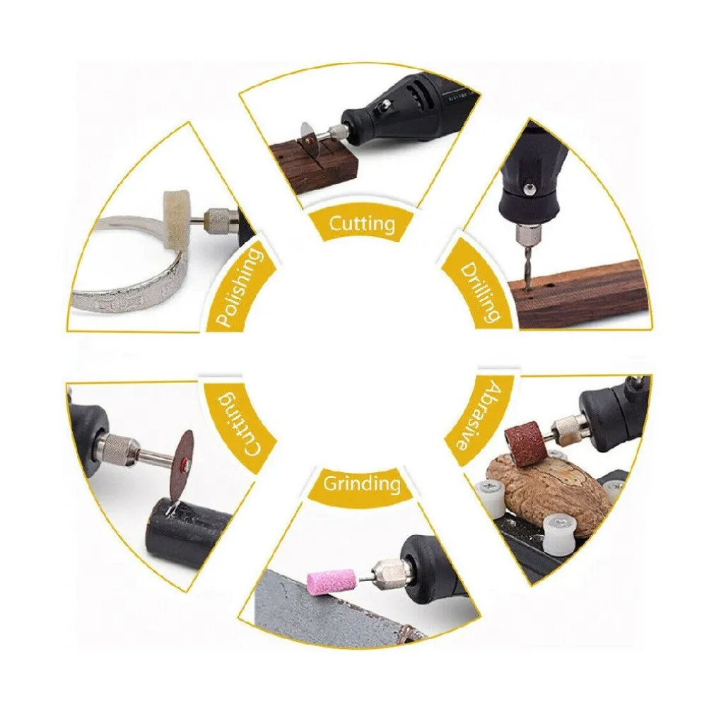 SMERIGLIATRICE MINI TRAPANO FRESA DRIMMEL DI PRECISIONE 300W 211 ACCESSORI