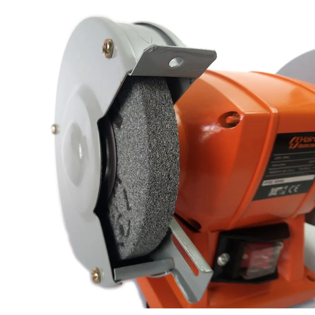 SMERIGLIATRICE MOLA DA BANCO 250W 2 DISCHI 2 PIETRE 125MM PROFESSIONALE HN-1206B