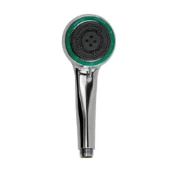 SOFFIONE DOCCIA 8 X 20 CM DOCCETTA ROTONDA MULTIGETTO DI 3 TIPI REGOLABILE 69111