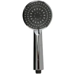 SOFFIONE DOCCIA 11 X 24 CM DOCCETTA MULTIGETTO DI 3 TIPI REGOLABILE TONDA 69107